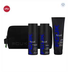 FCUK Urban Wash bag Gift Set £10 + £1.50 click & collect @ Boots (£8 with student discount)