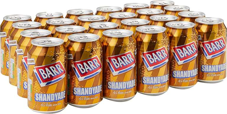 BARR Shandyade | 24 x 330ml Cans - £7.50 / £6.75 S&S @ Amazon