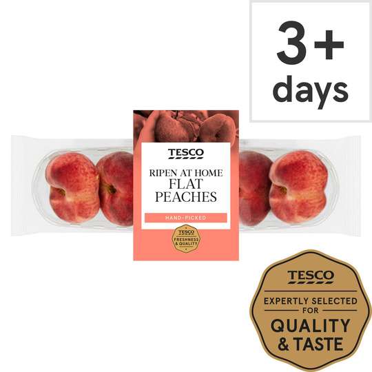 Tesco Flat Peach Minimum 4 Pack - 69p Clubcard Price @ Tesco