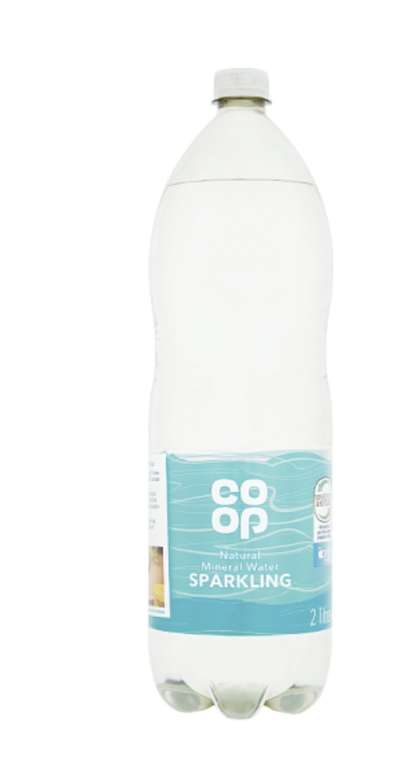 8 x 2L Cases Co-Op Sparkling Natural Mineral Water (Best Before Dec 2023) - Middleton