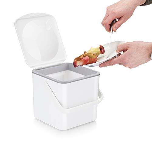 Minky White Compost Food Caddy, One Size - £5.60 @ Amazon