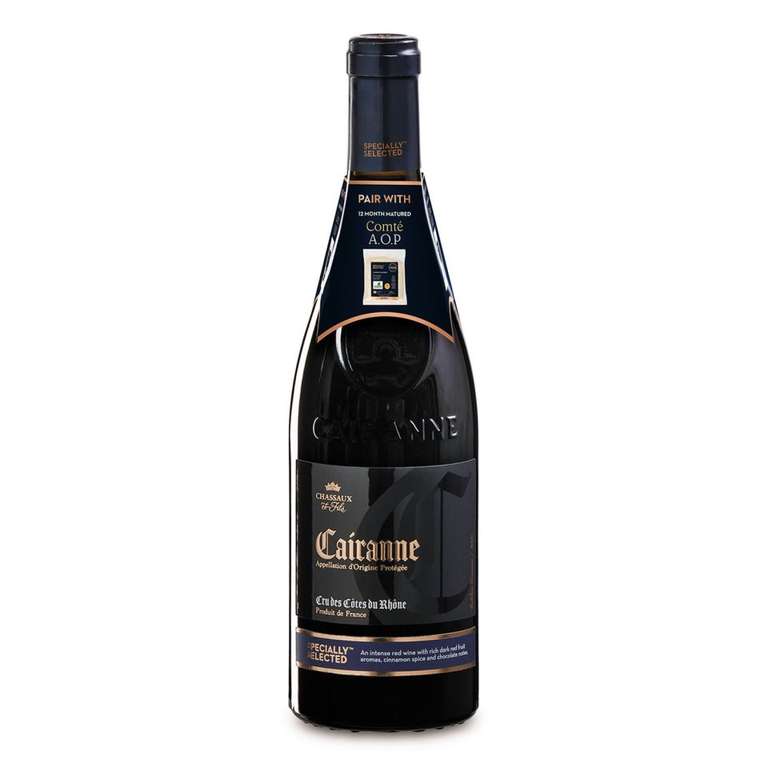 Aldi Wine of the Week 11th December 2023 - Cairanne Cru des Côtes du Rhône wine - Max 2 per person