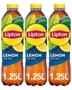 3 Bottles Of Lipton Ice Tea, Lemon, 1.25L ( subscribe and save available - as low as £2.44)