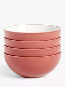 JL ANYDAY Stoneware Sets of 4 Terracotta (Cereal Bowl £6 / Mug £6 / Side Plate £6 / Dinner Plate £8 / Pasta Bowl £8) (Free C&C) @ John Lewis