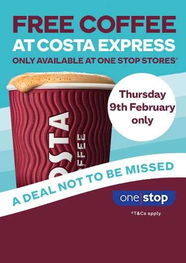 Free Costa Coffee at One Stop