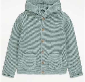Green Knitted Hooded Cardigan Age 2-3 £5 @ George (Asda)