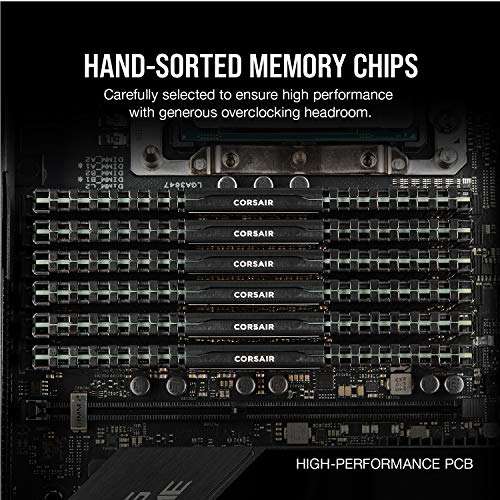 CORSAIR CMK32GX4M2E3200C16 VENGEANCE LPX 32GB (2 x 16GB) DDR4 3200 (PC4-25600) C16 1.35V Desktop Memory - Black - £62.99 @ Amazon