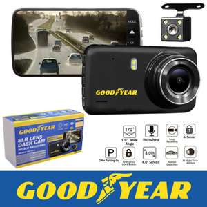 Goodyear 1080P Dual Lens Car DVR Front & Rear Camera Video Dash Cam Recorder - New - Sold by Thinkprice