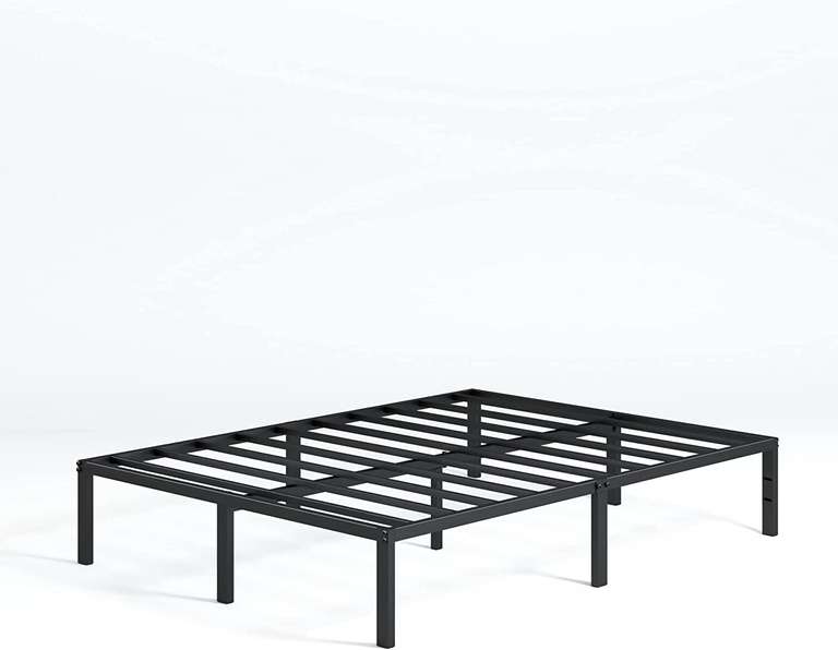 ZINUS Yelena 36 cm Metal Platform Bed Frame Steel Slat Support Easy Assembly Under Bed Storage Double Black £68.99 @ Amazon Prime Exclusive