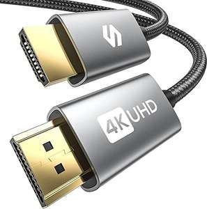 4K HDMI Cable 2M, Ultra High Speed 4K HDMI Lead, Support 4K@60Hz, ARC, HDR, 3D, Ethernet Sold by Silkland-UK FBA