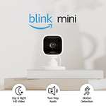 Blink Mini | Compact indoor plug-in smart security camera, 1080p HD day and night video, night vision, motion detection - £19.49 @Amazon