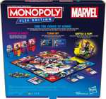 Monopoly Flip Edition: Marvel Board Game W/Code