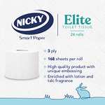 Nicky Elite Scented Toilet Tissue | 24 Rolls - £8.77 Usually dispatched within 1 to 2 months @ Amazon