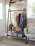Habitat Turner Single £33 or Double £35 Clothes Rail - Black or White with Free click and Collect