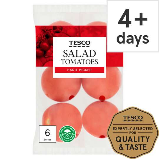 Tesco Salad Tomatoes 6 Pack - 59p Clubcard Price @ Tesco