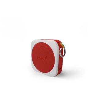 Polaroid P1 Music Player (Red) - Super Portable Wireless Bluetooth Speaker Rechargeable with IPX5 Waterproof and Dual Stereo Pairing