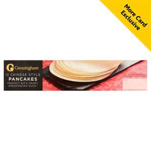 Gressingham 12 Chinese Style Pancakes 115g More Card (Selected Accounts/Instore)