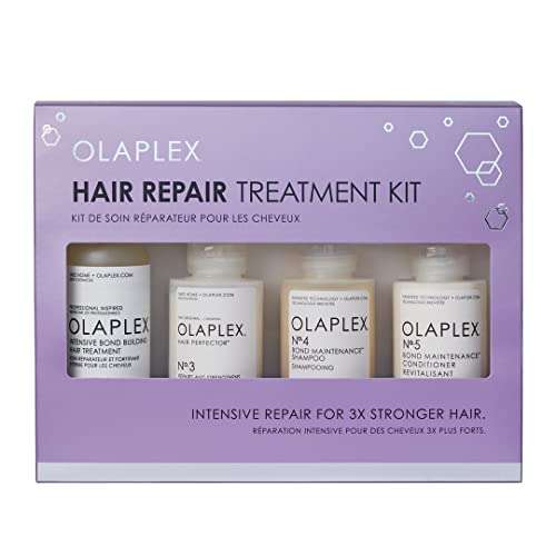 OLAPLEX Hair Repair Treatment Kit - Nº0 (155 ml), Nº3,4,5 (100 ml) - Used Like New £34.26 via Amazon Warehouse