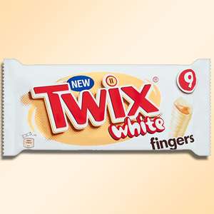 13 x Multipacks of 9 Twix White Fingers 207g Chocolate (117 Bars) BBE 05/06/2022 £13 @ Yankee Bundles