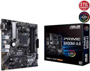 Asus Prime B450M-A II Motherboard ( AMD AM4 / DDR4 / mATX / USB 3.1 Gen 2 / Aura Sync / BIOS Flashback ) cheaper w/fee free card