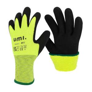 Prime Exclusive Amazon Brand-Umi 2 pairs Winter Grip Work Gloves size M - £5.22 Prime Exclusive @ Amazon