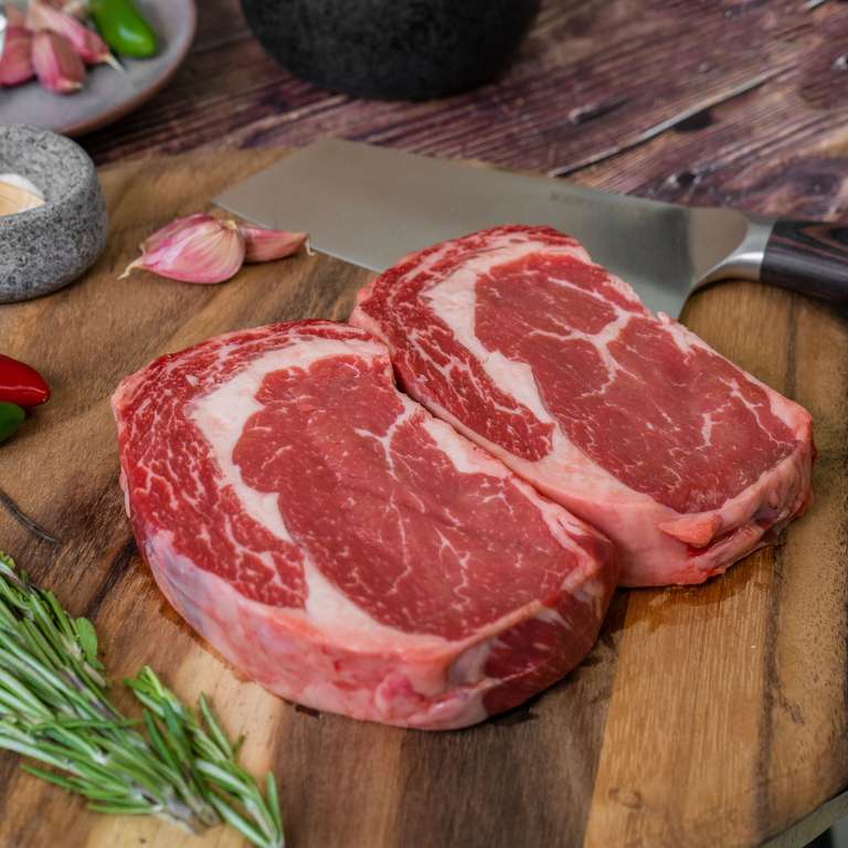 British Rib Eye Steak Instore At The Butchers Counter (Further 20% off Steak Saturdays With More Card £15.99 Per Kg)