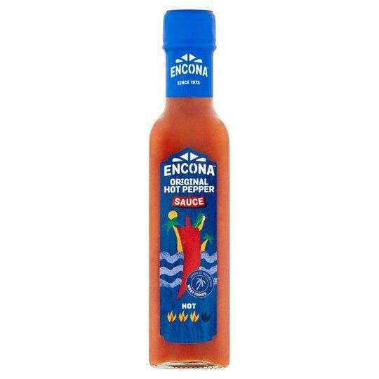 Encona Original Hot Pepper / Scotch Bonnet Pepper Extra Hot / Thai Sweet Chili Sauce 220ml for £1 Clubcard price at Tesco