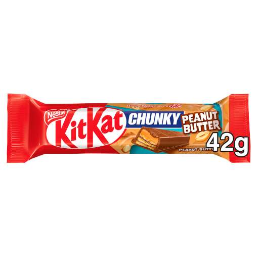 Kitkat Chunky Peanut Butter 42g 85p (Try for FREE shopmium App) instore only