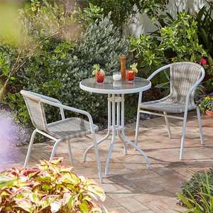 Eloise Bistro Set - Natural (Available In Two Colours) £54.00 ( with newsletter code) + Click & Collect @ Homebase
