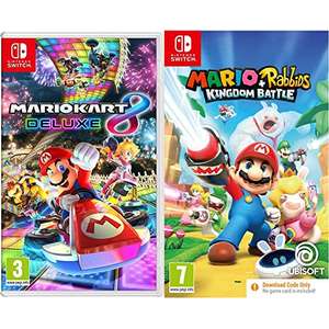 Mario Kart 8 Deluxe (Nintendo Switch) + Mario + Rabbids Kingdom Battle (Code in Box) (Nintendo Switch) - £48.94 @ Amazon