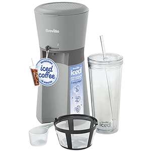 Breville Iced Coffee Maker | Plus Coffee Cup with Straw | Ready in Under 4 Minutes | Grey [VCF155] - £24.99 @ Amazon
