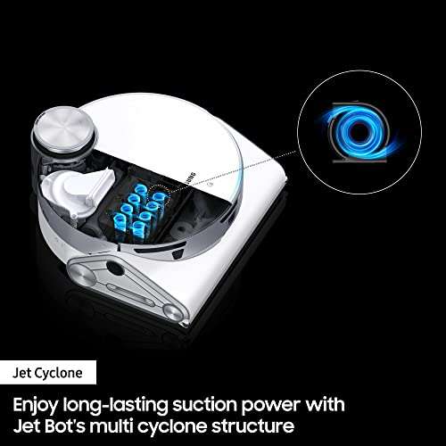 Samsung Jet Bot AI+ Robot Vacuum Cleaner with Auto Empty CleanStation VR50T95735W/EU