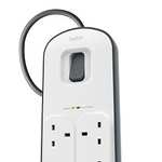 Belkin Extension Lead with USB Slots x 2 (2.4 A Shared), 8 Way/8 Plug Extension, 2m Surge Protected £20.89 (Prime Exclusive) @ Amazon