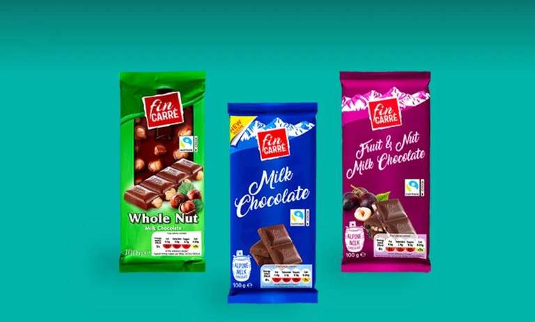 Free Fin Carré 100g chocolate bar via Lidl plus app voucher - selected accounts who have spent £150 in a month @ Lidl