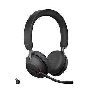 Jabra Evolve2 65 Wireless PC Headset – Noise Cancelling Microsoft Teams Certified Stereo Headphones