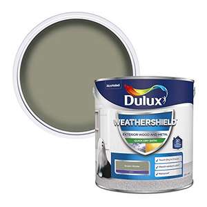 Dulux Weather Shield Quick Dry Satin Paint, 2.5 L - Green Glade - £33.33 (With Applied Code) @ Amazon