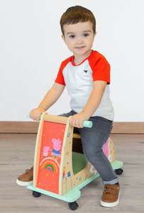 Kids Peppa Pig Wooden Ride-On Scooter £20 @ Matalan free click and collect
