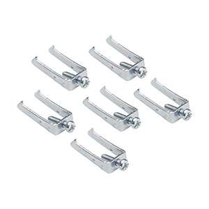 DEBFLEX Switchgear Fixing Accessories for electricity Casual Range Set of 6 Claws + 6 Metal screws, 742010, Grey