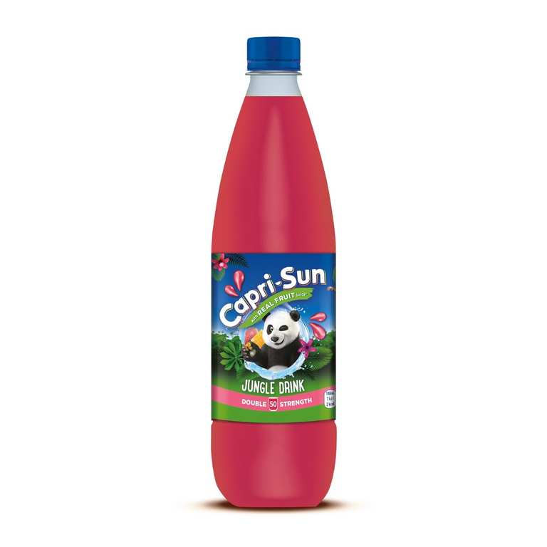 Capri-Sun Jungle Squash, No Added Sugar Double Strength Concentrate, 1L - S&S £1.04/94p