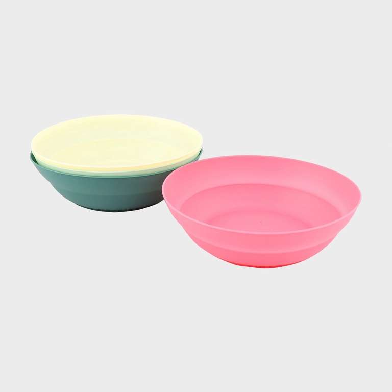 4 Pack - Eurohike Picnic Tumbers / Bowl Set - Extra 10% Off + Free Delivery W/Code