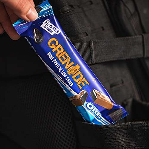 Grenade High Protein, Low Sugar Bar - Oreo, 60 g (Pack of 12) (£14.95 S&S)