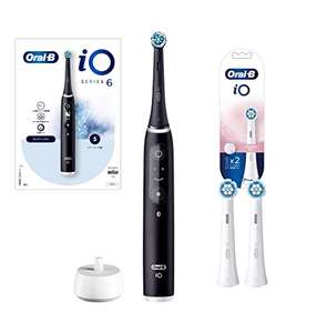 Braun Oral B iO6 Black Lava Gentle Care Brush, Set of 2, Electric Toothbrush iOM61B60BK + iORBSW-2EL