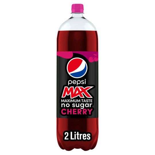 Pepsi Max / Cherry /Diet pepsi 2L - 3 for £2 with code (minimum spend applies / select account) @ Iceland