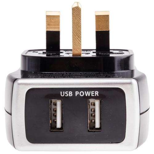 Masterplug USB Charger with Plug Through Surge Socket + 2 x 3.1A USB Ports - Black £9.50 delivered, using code @ MyMemory