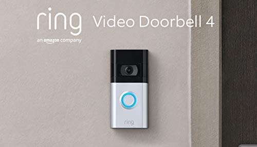 Ring Video Doorbell 4 by Amazon | Wireless Video Doorbell Security Camera with 1080p HD Video with Two-Way Talk £119.99 @ Amazon