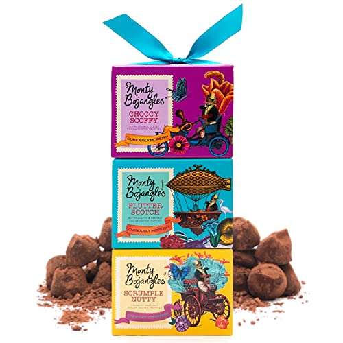 Monty Bojangles Cocoa Dusted Truffles Gift Tower 300g 3x 100g - £7.78 sold by Monty Bojangles @ Amazon