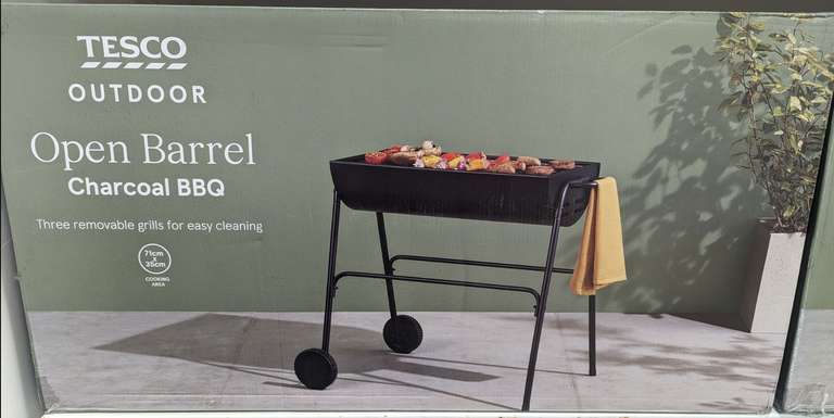Outdoor Open Barrel Charcoal BBQ - Llanelli