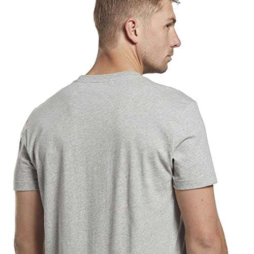 Reebok Men's Identity Classics T-Shirt, Grey, Size M