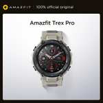 Refurbished Amazfit T-Rex Pro Smartwatch SpO2 & Temperature Measurement/100+ Sports Modes/18-Day/10 ATM w/code@ amazfit Overseas discount