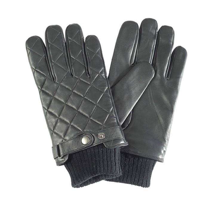 Barbour Quilted Leather Gloves, Black - £28 / £32.50 delivered @ John Lewis & Partners